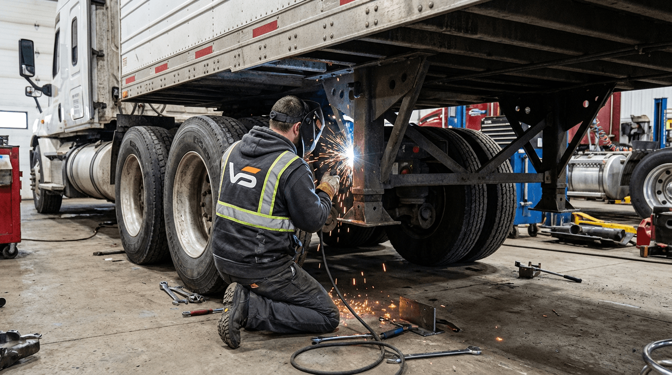 Trailer structural welding repair - commercial trailer service